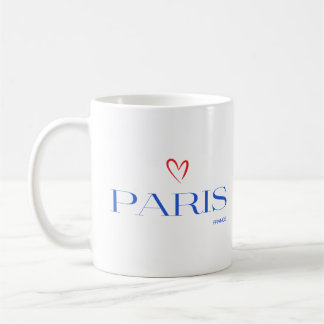 Modern Paris France Text Unique Stylish Coffee Mug