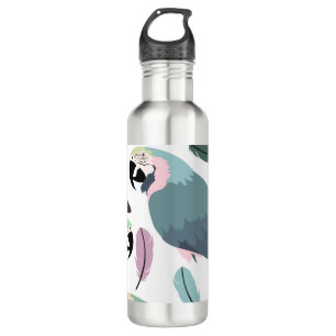 Modern Parrots Tropical Pattern 710 Ml Water Bottle