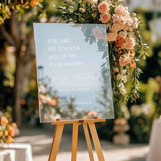 Modern Party Accordingly Wedding Welcome Sign (Creator Uploaded)