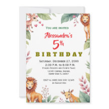 Modern Party Animals Jungle Safari