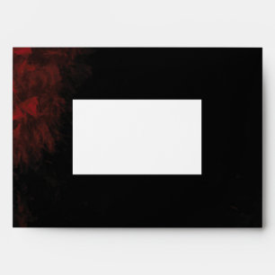 Modern Passionate Red 'n Black Design Envelope