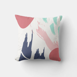 Modern Pastel Abstract Cushion