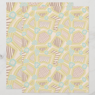 Modern Pastel Abstract Geometric Pattern Scrapbook