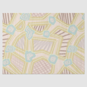 Modern Pastel Abstract Geometric Pattern Tissue Paper
