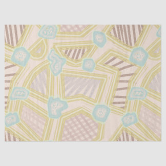 Modern Pastel Abstract Geometric Pattern Tissue Paper