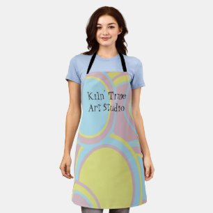 Modern Pastel Abstract Painting Apron