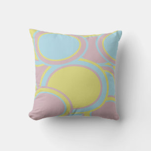 Modern Pastel Abstract Painting Cushion