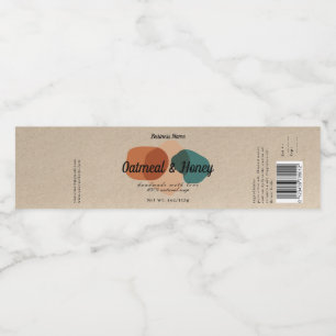 Modern Pastel Abstract Soap Label Design