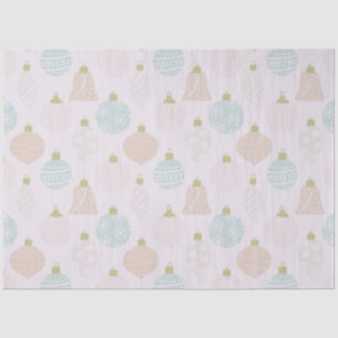 Modern Pastel Christmas Ornaments Pink Christmas Tissue Paper