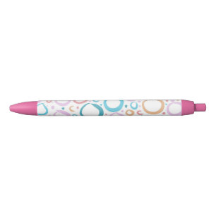 Modern Pastel Circles Abstract Bubble Pattern Pen