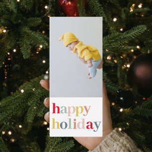 Modern Pastel Colourful Happy Holiday With Photo