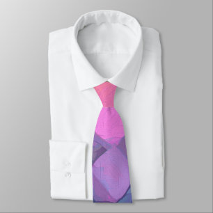 Modern Pastel Colours Abstract Circle Watercolor Tie