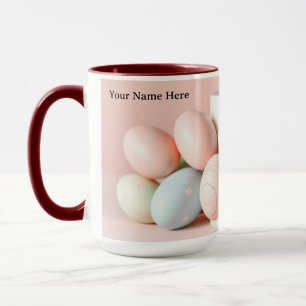 Modern Pastel Easter Egg Seamless Wrap Mug