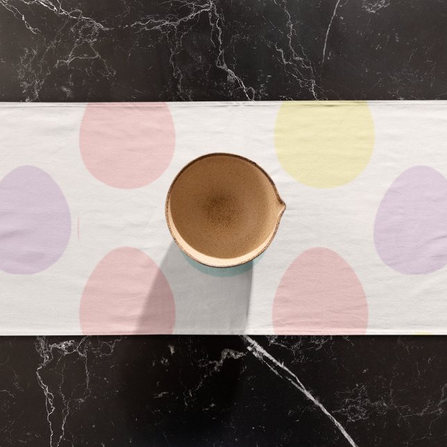 Modern Pastel Egg Pattern | Happy Easter Short Table Runner (Creator Uploaded)