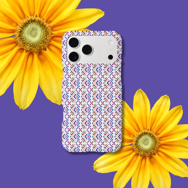 Modern Pastel Ethnic Geometric Diamond Pattern (Creator Uploaded)