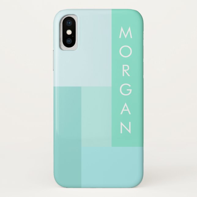 modern pastel geometric monogram Case-Mate iPhone case (Back)