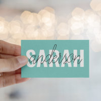 Modern Pastel Green Beauty Personalised You Name