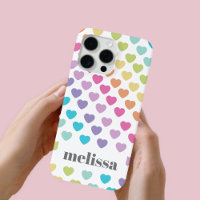 Modern Pastel Heart Shape Pattern