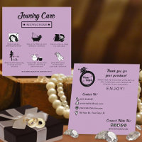 Modern Pastel Lilac Jewellery Care Guide Minimalis