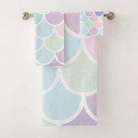 Modern Pastel Lovely Mermaid Pattern With Name
