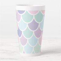 Modern Pastel Lovely Mermaid Pattern With Name