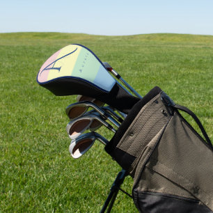 Modern Pastel Minimalist Custom Golf Head Cover
