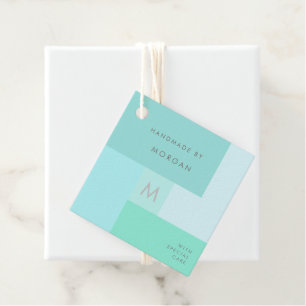 Modern Pastel Personalised Product Tag