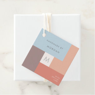 Modern Pastel   Personalised Product Tags