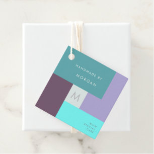 Modern Pastel Personalised Product Tags
