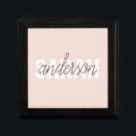 Modern Pastel Pink Beauty Personalised You Name Gift Box<br><div class="desc">Modern Pastel Pink Beauty Personalised You Name</div>