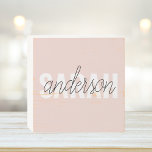 Modern Pastel Pink Beauty Personalised You Name Wooden Box Sign<br><div class="desc">Modern Pastel Pink Beauty Personalised You Name</div>
