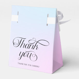 Modern Pastel  Pink Cloud Nine Baby Shower Favour Box