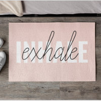 Modern Pastel Pink Inhale Exhale Quote