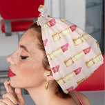 Modern Pastel Pink & Red Lipstick Pattern Girly Bandana<br><div class="desc">Modern Pastel Pink & Red Lipstick Pattern Girly</div>