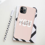Modern Pastel Pink You Matter Inspiration Quote<br><div class="desc">Modern Pastel Pink You Matter Inspiration Quote</div>