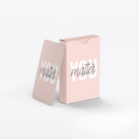 Modern Pastel Pink You Matter Inspiration Quote