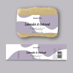 Modern Pastel Purple Soap Label Design