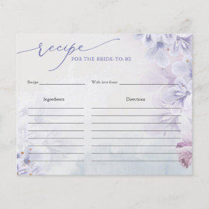 Modern pastel purple spring flowers Bridal Shower