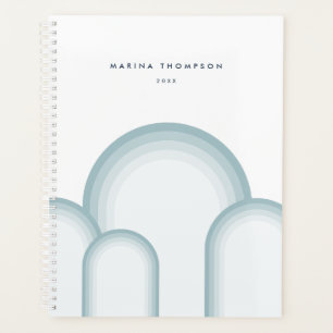 Modern Pastel Sage Green Retro Vintage Planner