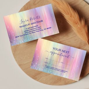 Modern Pastel Shine Branding Appointment Card