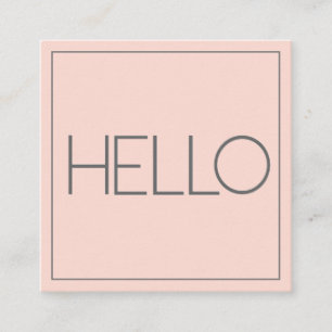 Modern Pastel    Square Business Card