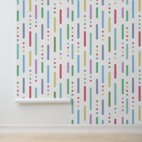 Modern pastel stripes and dots