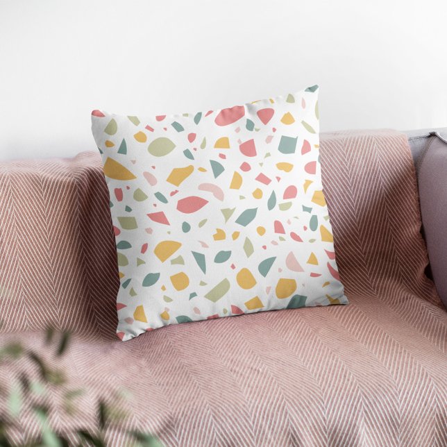 Modern pastel terrazzo pattern cushion (Creator Uploaded)