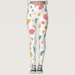 Modern pastel terrazzo pattern leggings<br><div class="desc">Pastel terrazzo modern design. Fully customisable: you can change the pattern colours if you like.</div>