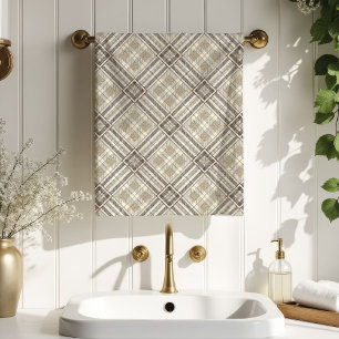 Modern Pastel Towel Neutral Geometry for Bath