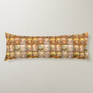 Modern Patchwork Pattern Collage Body Cushion