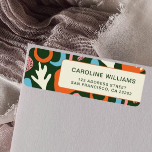 Modern Pattern Abstract Artwork Return Address
