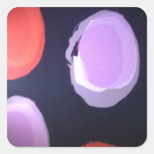 Modern Pattern: Colourful Polka Dot Pattern Square Sticker