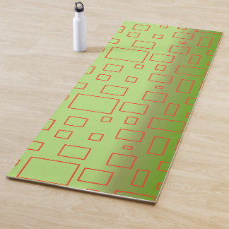Modern Pattern Green Geometric Design Yoga Mat
