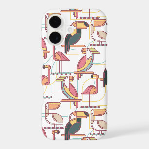 Modern Pattern With Tropical Birds
